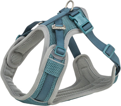 Harnais pour chien Trixie - premium flexmesh large poitrine pétrole - taille l 63-92x2,5 cm, réglable, réfléchissant