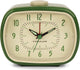 Kikkerland réveil rétro vintage vert - réveil classique - accessoire de chambre - design classique