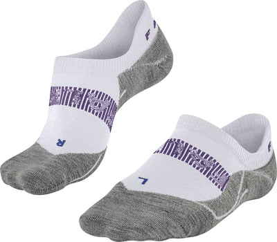 Falke ru4 cool invisible anti-ampoules matériau fonctionnel chaussettes de course femme blanc - taille 37-38