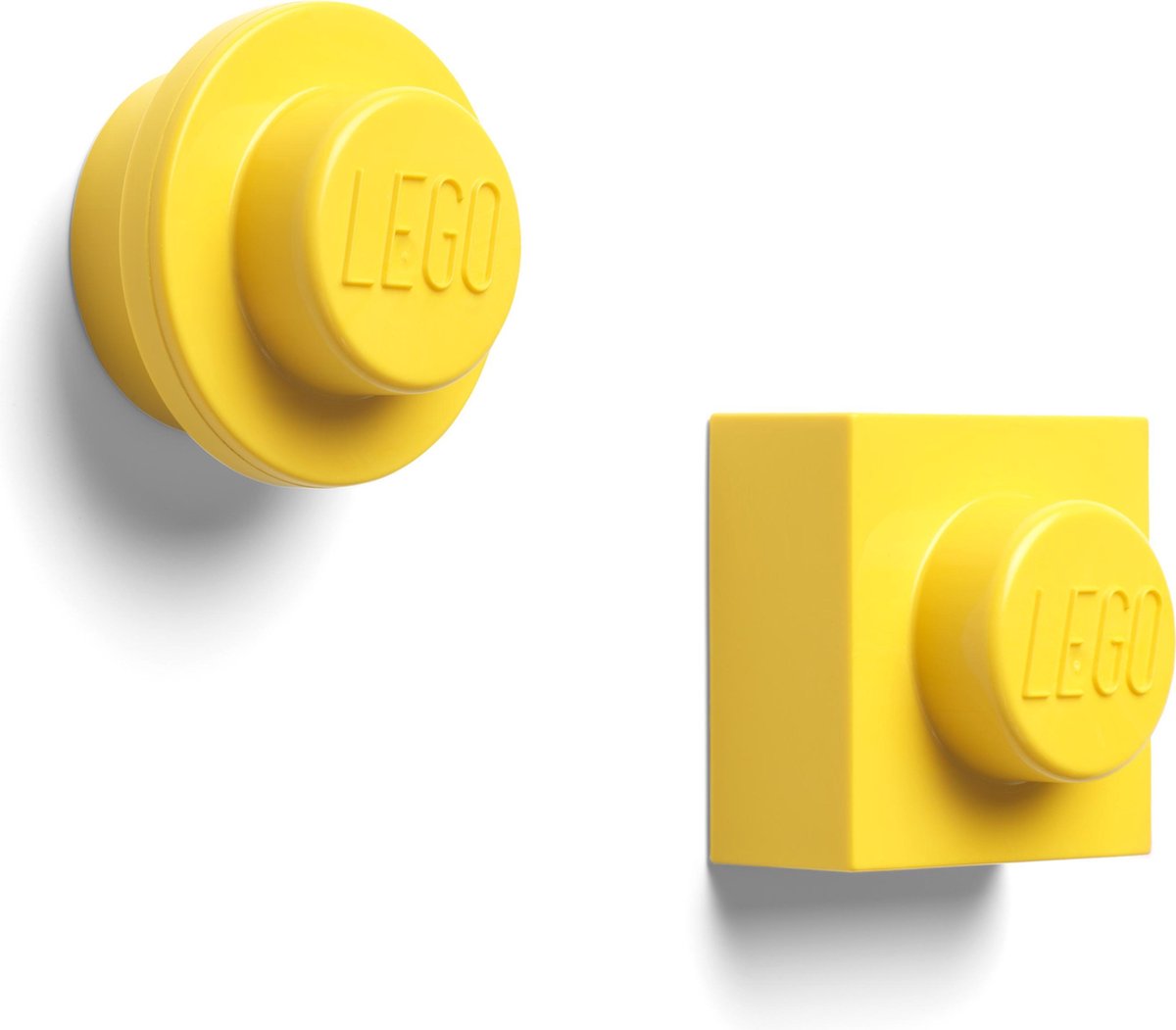 Lego - lot d'aimants de 2 pièces - plastique - jaune