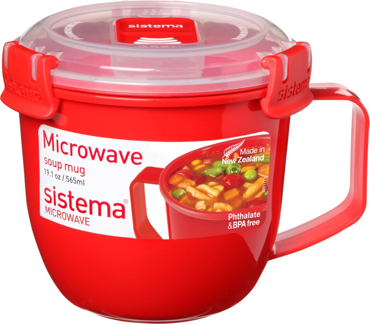 Récipient pour micro-ondes Sistema - tasse à soupe - petit - 585 ml