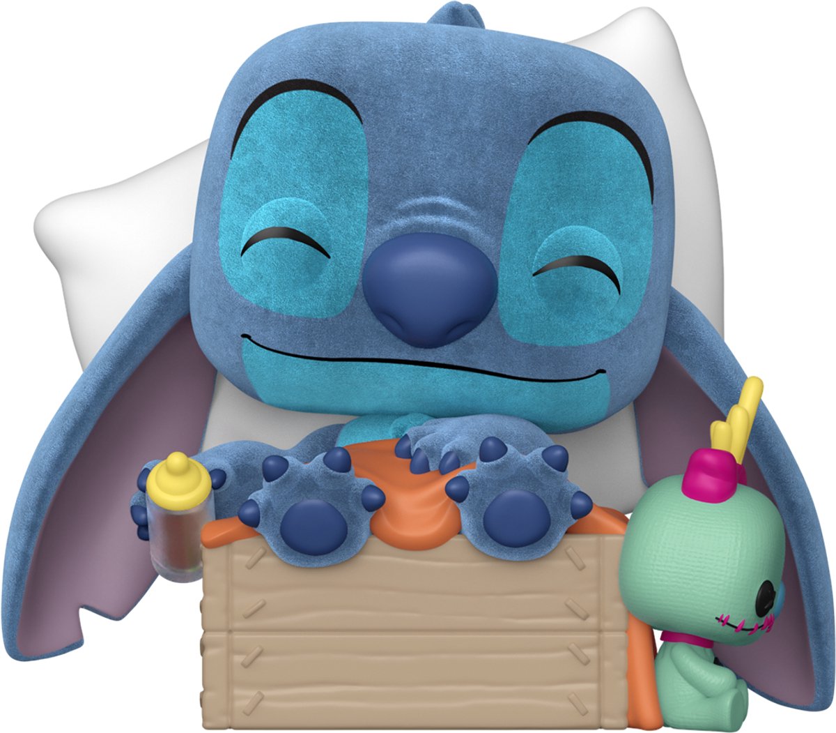 Funko-pop ! plus : Disney Lilo Stitch - Sleeping Stitch en boîte (floqué) #1607 édition spéciale exclusive
