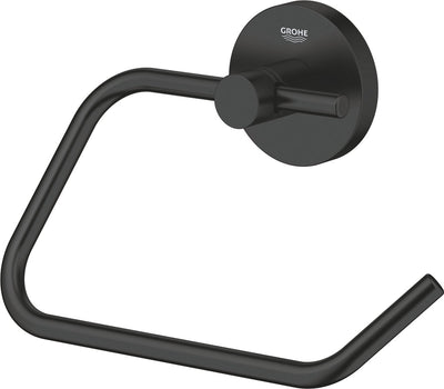 Porte-rouleau de papier toilette Grohe start - sans couvercle - noir mat