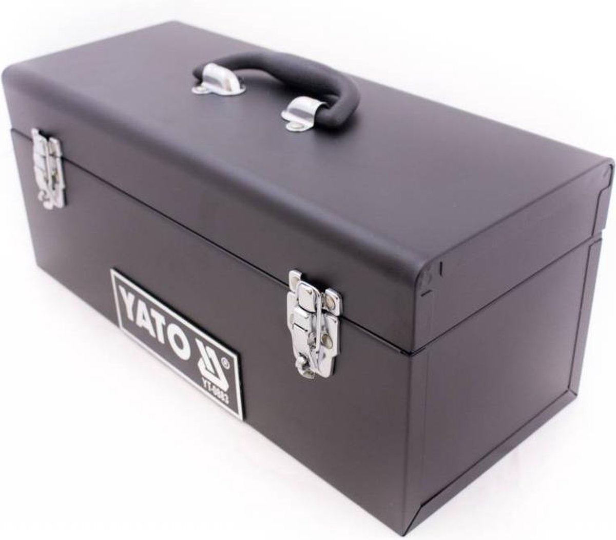 Boîte à outils Yato - avec compartiment amovible - 42,8 x 18 x 18 cm - verrouillable - poids : 3 kg - noir