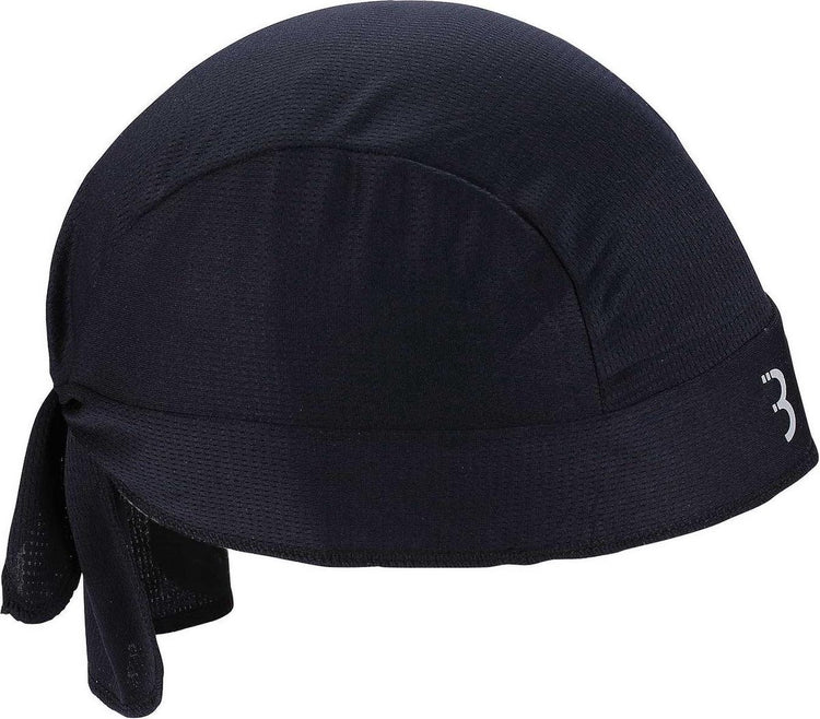 Bbb cycling bandana confort tête - chapeau de casque été - 10-25 °c - chapeau de cyclisme pour sous le casque - dessus en maille pour une ventilation supplémentaire - noir - bbw-99