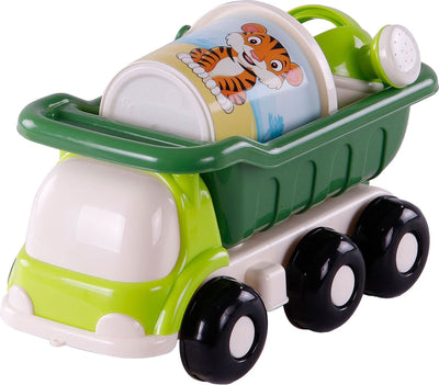 Toys Cavallino Cavallino Beach Kiepwagen avec seau Set Green, 5dlg.