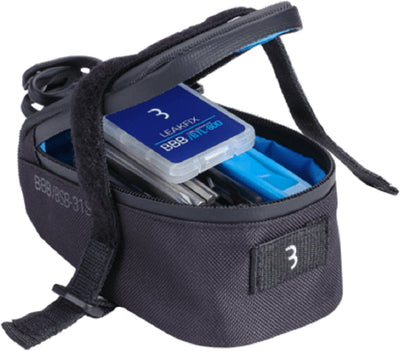 Bbb sacoche de selle vélo de course VTT avec pompe et outils - 0,37 litre - trousse à outils vélo - vélo multi-outils - set combiné easypack s bsb-56