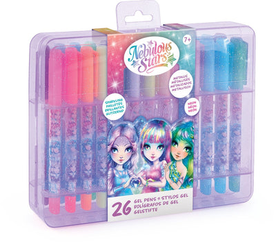 Étoiles nébuleuses - pack de 26 stylos gel - dessin et coloriage