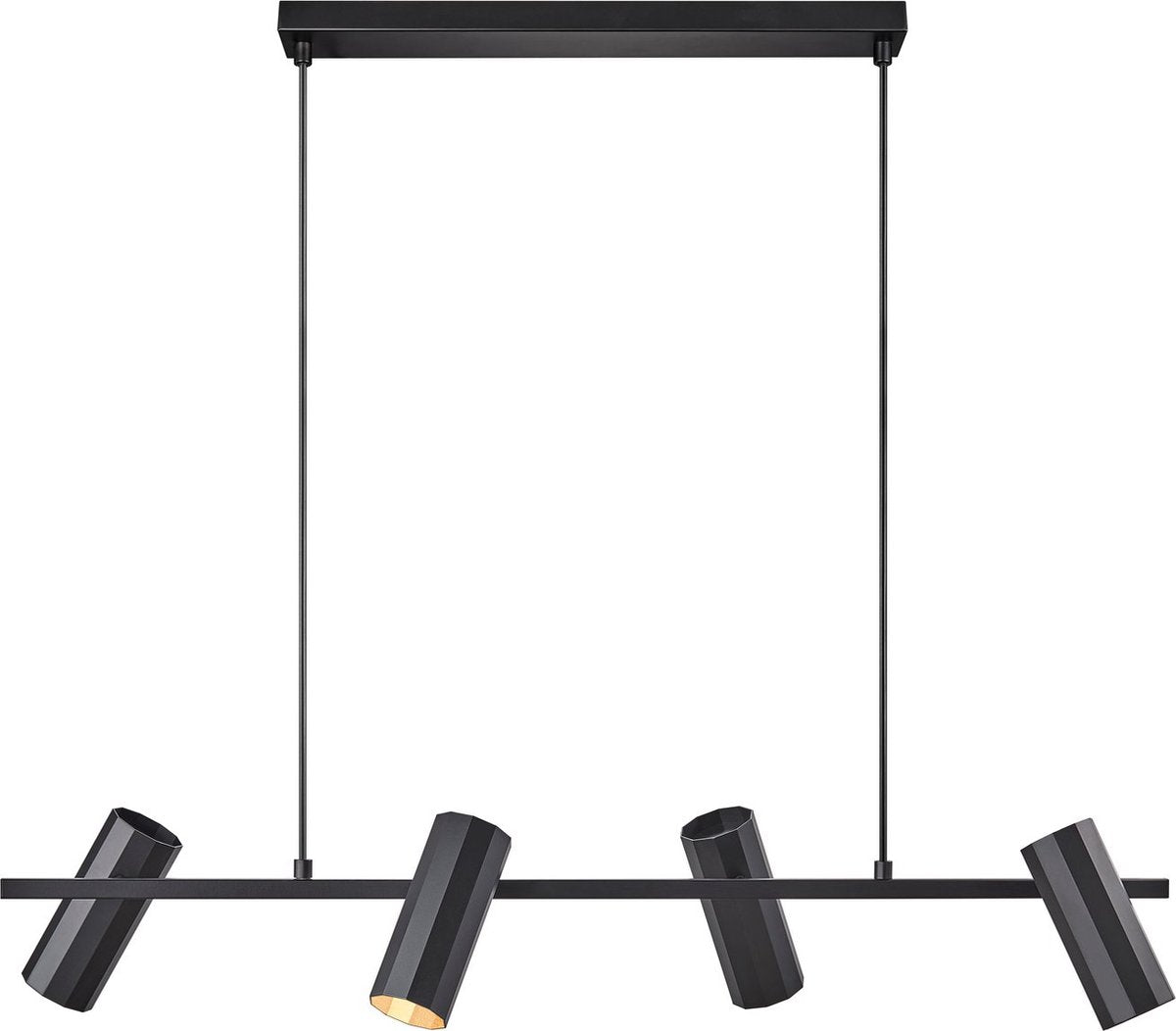 Nordlux alanis-4x lampe suspendue-gu10-noir