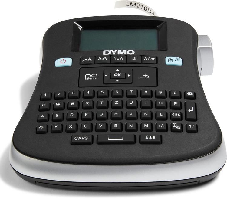 Étiqueteuse Dymo Label Manager 210d | imprimante d'étiquettes de bureau | étiqueteuse portable avec clavier qwertz | grand écran et touches pour un accès rapide | pour le bureau et la maison