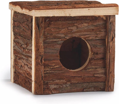 Beeztees Cabane en rondins classique - rongeur - bois - 15x15x14 cm