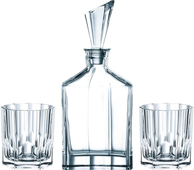 Nachtmann Aspen Whisky Set 3 pièces en verre cristallin Astuce cadeau
