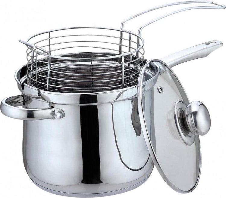 Poêle à frites Kinghoff 4581 - 3,6l - inox - tous feux
