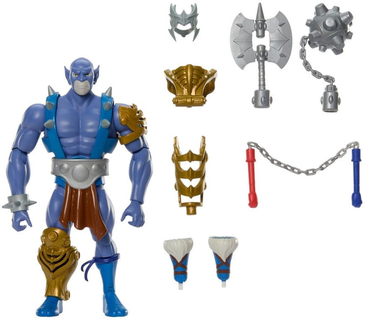 Mattel figurine articulée les maîtres de l'univers x Thundercats panthro figurine articulée 14 cm