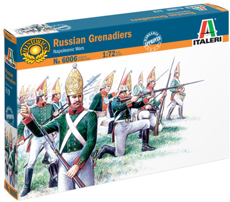 Maquette Italeri véhicules militaires - 6006 grenadiers russes - Guerres napoléoniennes - 50 figurines plastique - 1:72 - modélisme