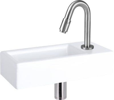Robinet de fontaine Differnz courbé 19cm chrome mat