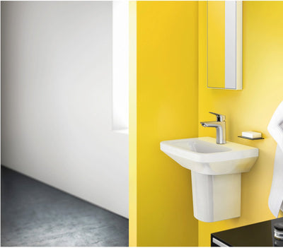 Hansgrohe Logis - mitigeur de lavabo - commande monocommande - démarrage à froid à économie d'énergie - sans vidage - 100 mm - chrome