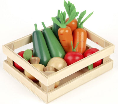 Légumes d'hiver en bois Tidlo dans une caisse
