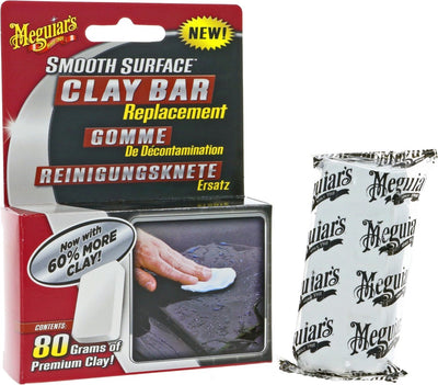 Meguiar's barre d'argile à surface lisse Meguiar's 50g - argile pour voiture - élimine la saleté collée - pour une peinture lisse