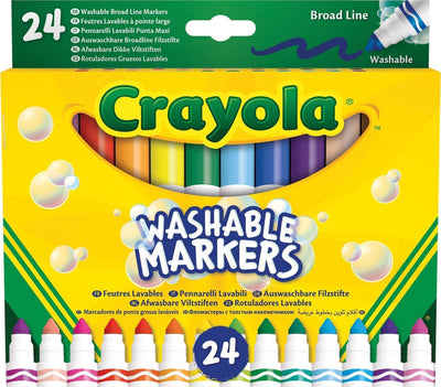 Crayola - feutres - 24 feutres lavables pour enfants - pointe fine