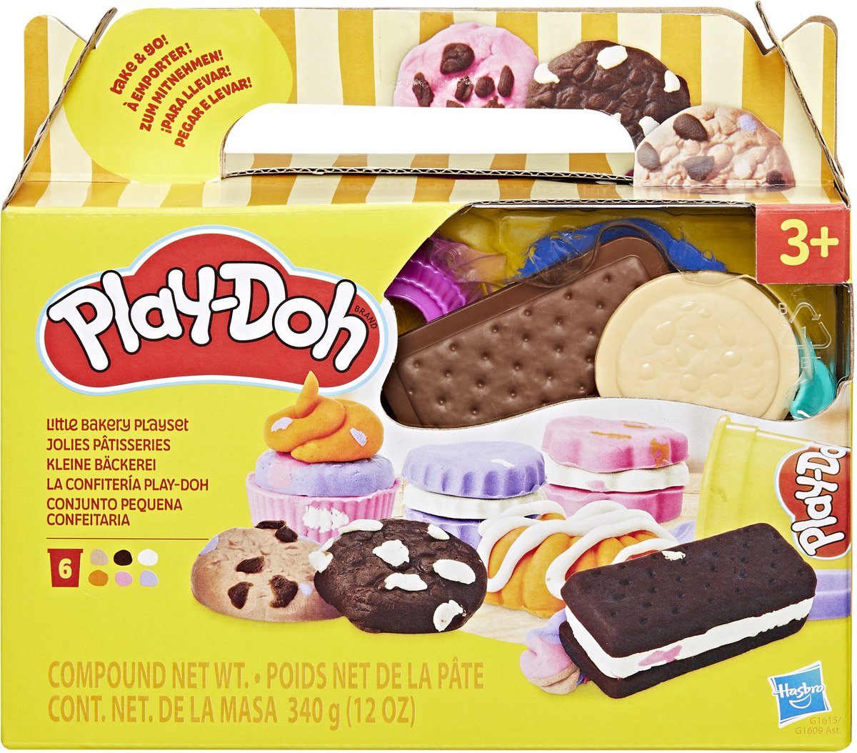 Play-doh petite boulangerie - 6 pots en terre cuite