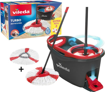 Vileda 1052218 - ew c turbo 1 système + 2 remplacement. | 1 pièce