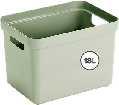 Sunware sigma home boîte de rangement 18l - 35x24,6x24,3 cm - vert