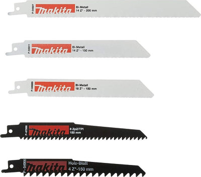 Makita p-83967 jeu de lames de scie alternative - métal bois - 5 pièces