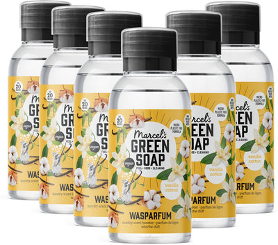Parfum lavant savon vert Marcel's - coton vanille - 6 x 250 ml - 120 lavages