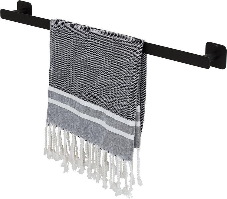 Col Tigre - porte-serviettes 60 cm - sans perçage - ruban adhésif 3m - noir