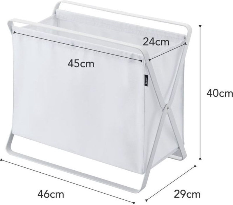 Panier de rangement Yamazaki - tour - blanc