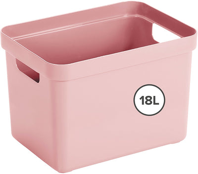 Boîte de rangement Sunware sigma home 18l - 35x24,6x24,3 cm - rose