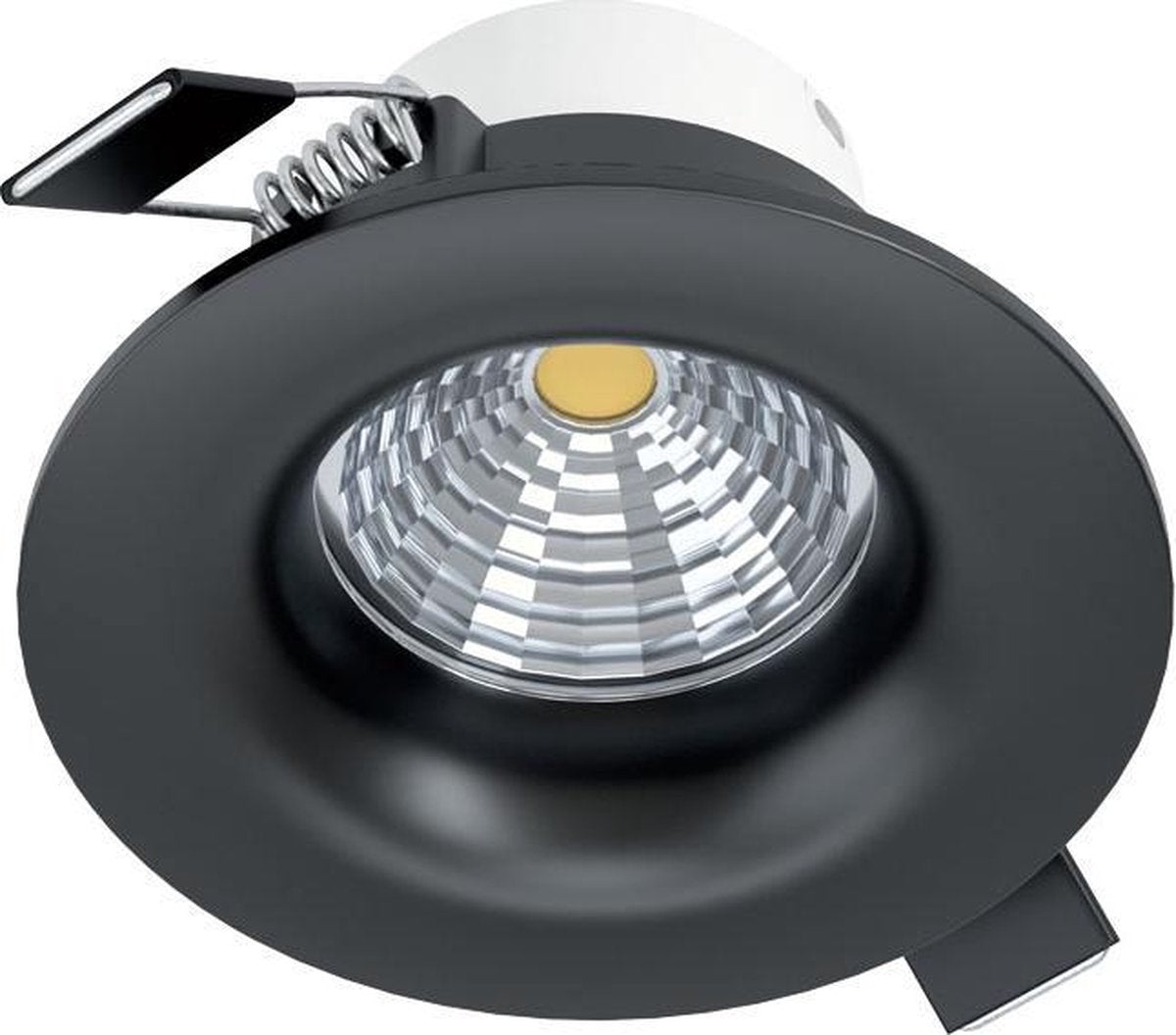 Luminaire encastré Eglo saliceto - LED - ø 8,8 cm - noir - dimmable