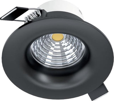 Luminaire encastré Eglo saliceto - LED - ø 8,8 cm - noir - dimmable