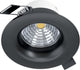 Luminaire encastré Eglo saliceto - LED - ø 8,8 cm - noir - dimmable
