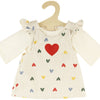 HELSS DOLLS RIB VELVET Robe Heart Confetti, 28-35 cm