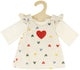 HELSS DOLLS RIB VELVET Robe Heart Confetti, 28-35 cm