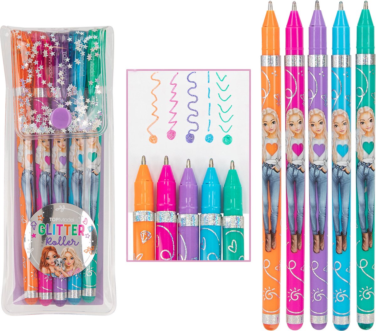 Depesche - stylos gel pailletés top model
