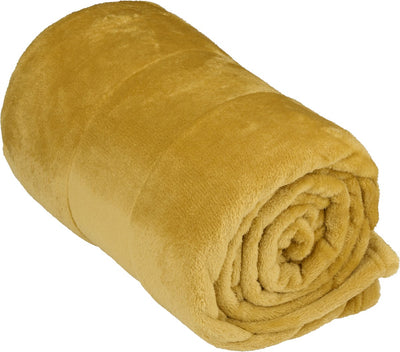 Arti casa couverture polaire 150 x 200 cm - couverture à carreaux pour le canapé, le lit ou l'extérieur - décoration de la maison salon et chambre - matière super douce - jaune moutarde