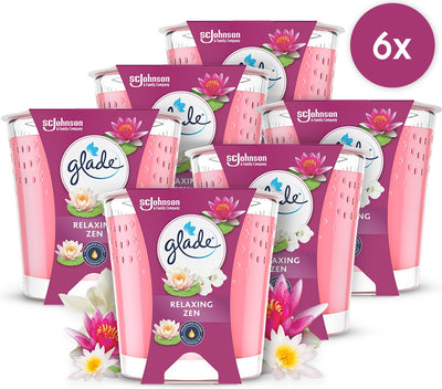 Bougie parfumée Glade relaxant zen 100% cire de colza