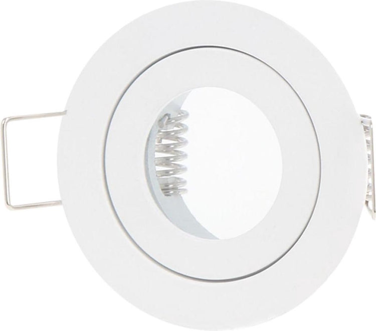 Led line - dernier = dernier gu11 mr11 - spot encastrable ø35mm rond blanc - étanche ip44 - dimension de coupe 40mm - dimension extérieure 55mm