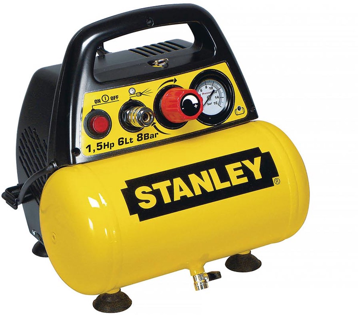Stanley – compresseur d'air dn200 8 6 – 8 bar – sans huile