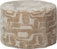 Pouf Woood yago - polyester - naturel - 43x60x60