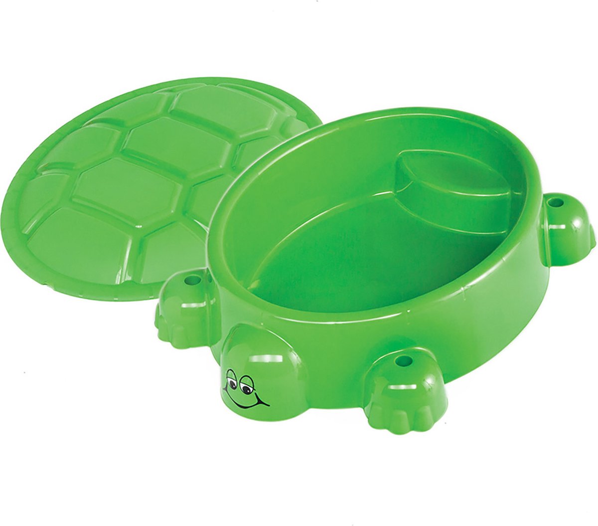 bac à sable avec couvercle Tortue 95,5 x 68 cm vert