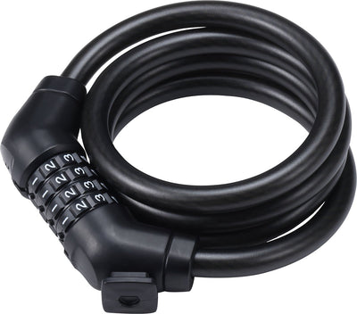 Câble antivol codeguard Bbb cycling - antivol de vélo avec code réglable - longueur : 120 cm - épaisseur : 12 mm - câble antivol pour vélo de ville, vélo de course, VTT - bbl-101