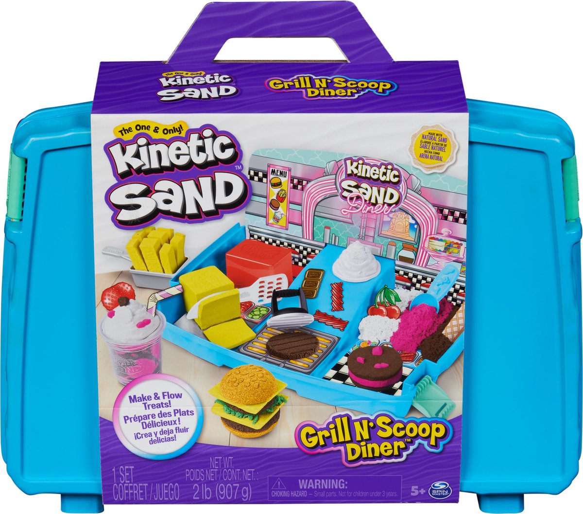 Boîte de sable de snacks de sable cinétique
