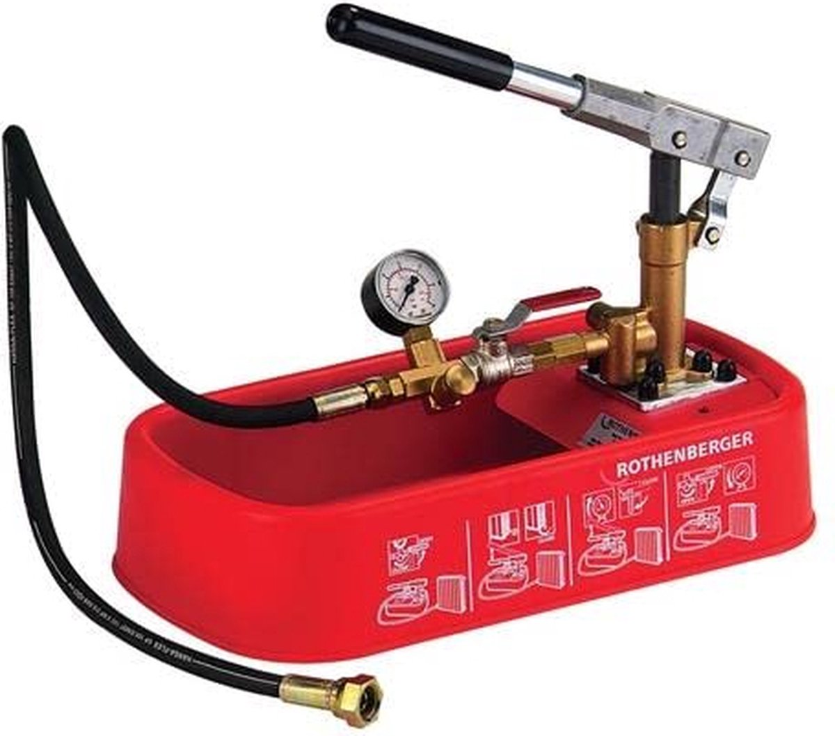 Pompe de test manuelle Rothenberger rp30 0 - 30 bar course 20 ml (61130)