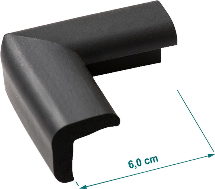 Sans marque sans marque jippie's - coins de table en mousse - 4 pièces - noir