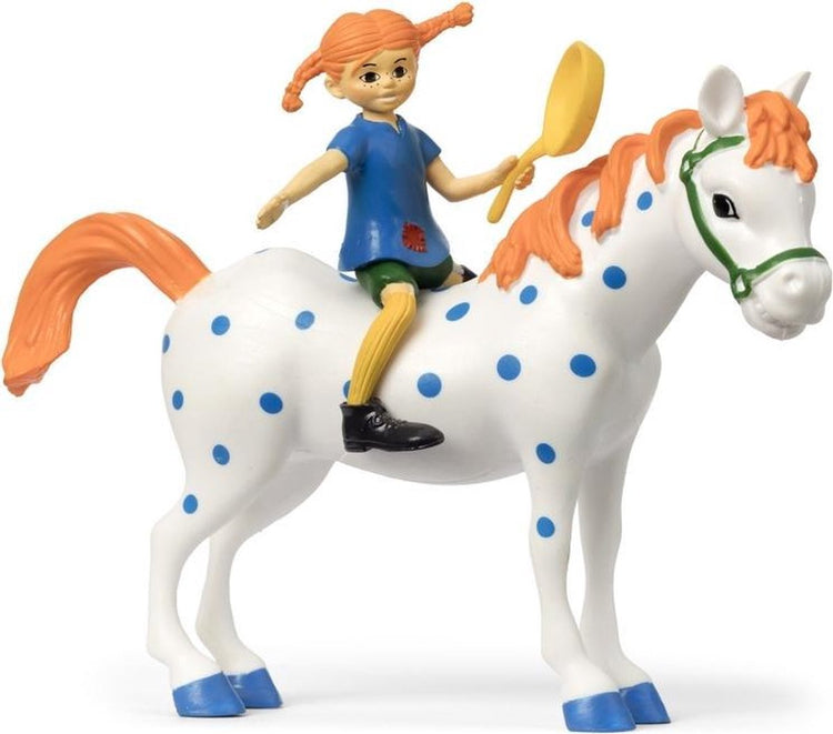 Figurines de Brindacier Pippi et blanc