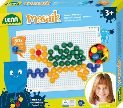 Ensemble mosaïque Lena couleur 80pcs 15mm